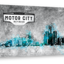 Detroit Skyline Canvas Art