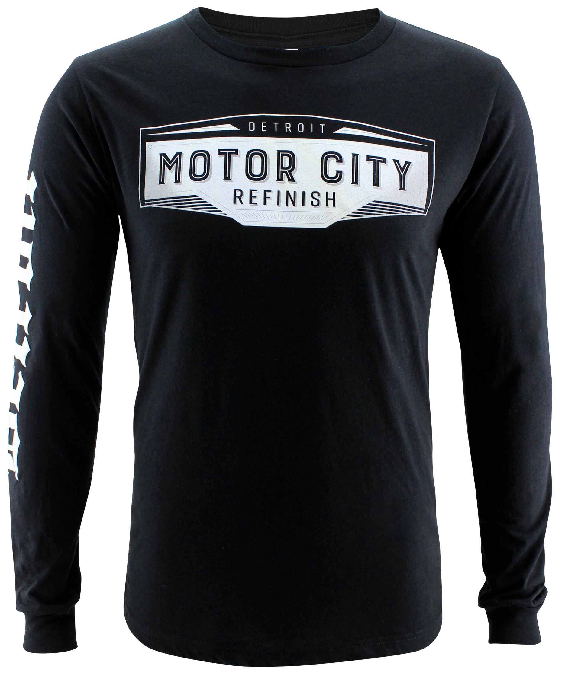 【SCENERITY】Motor Dying Long Sleeve TShirt Motor City Refinish Logo Long Sleeve T-Shirts - Motor City
