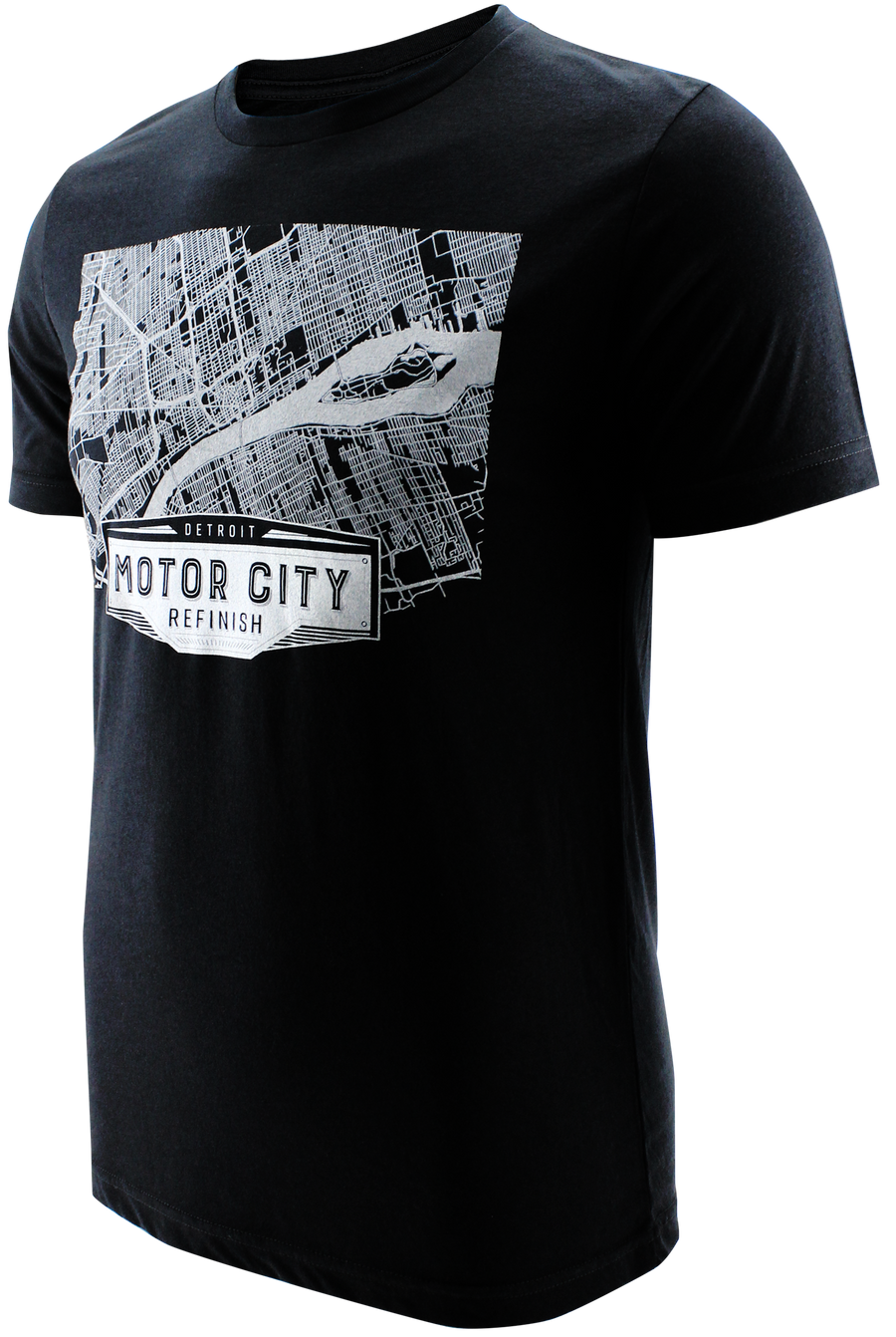 Short Sleeve Detroit Map T-Shirt